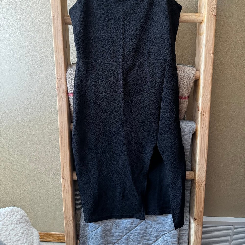 Black mini dress